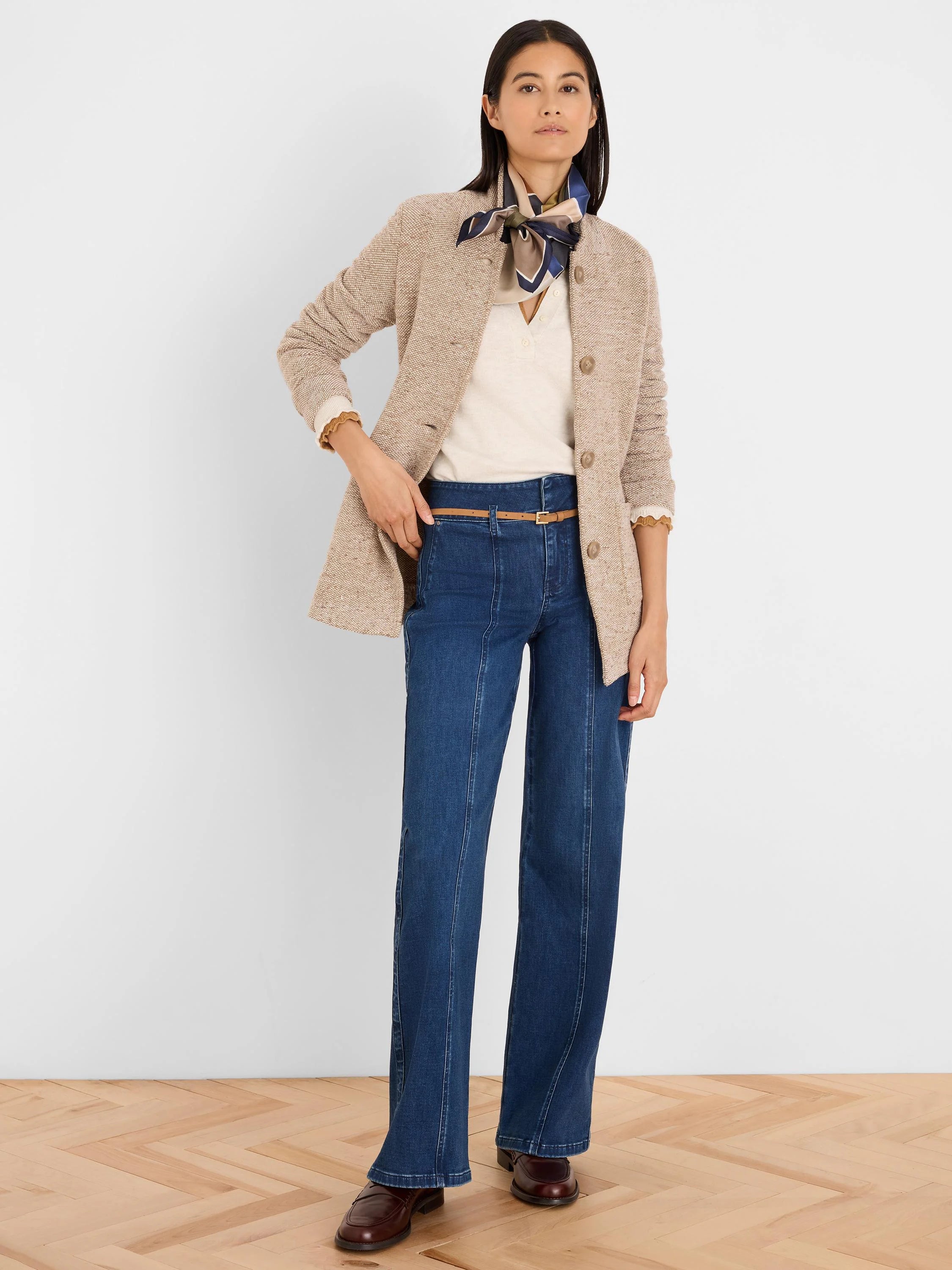 Tweed Stitch Sweater Jacket