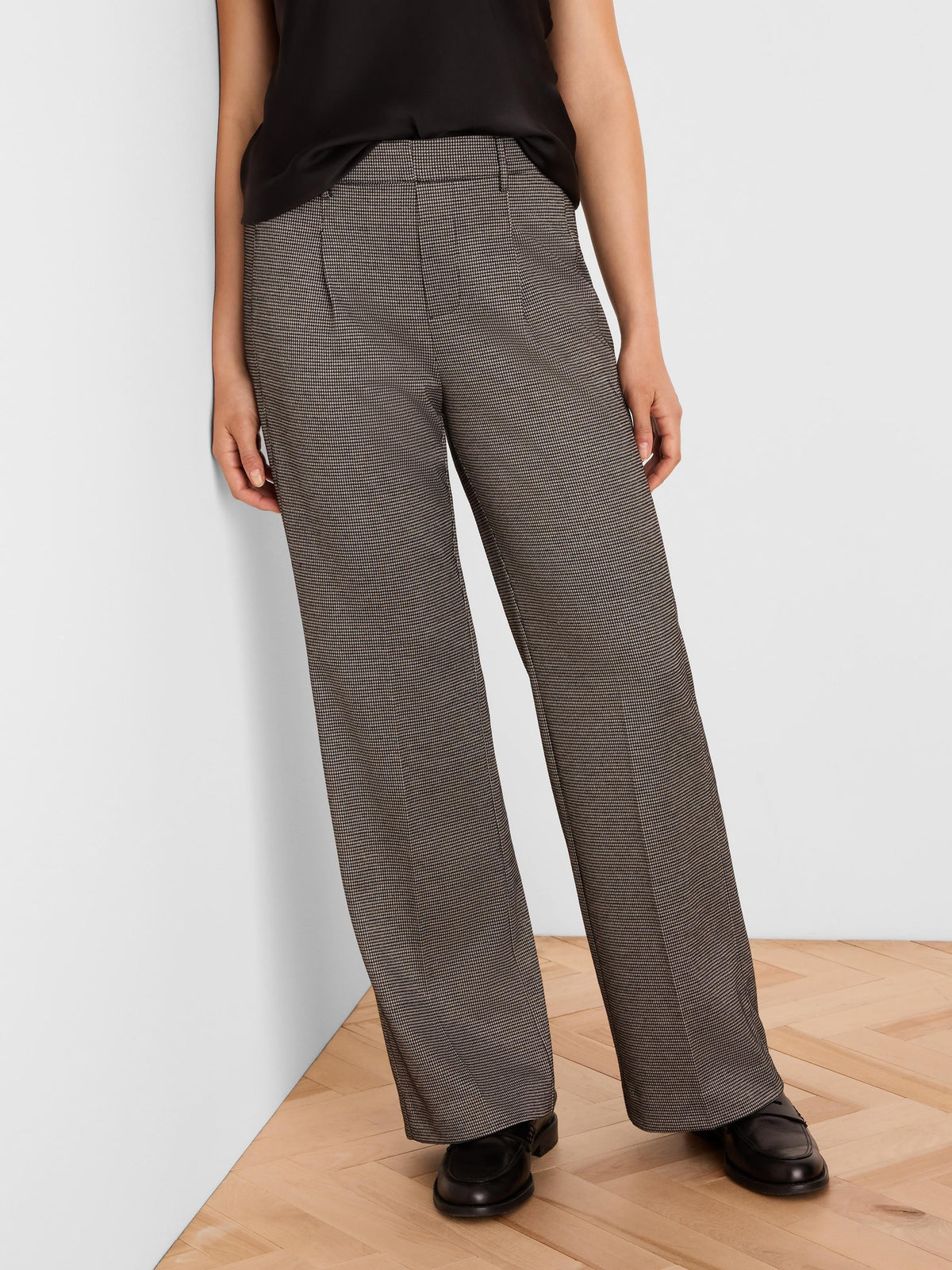 Tremont Wide Leg Lurex Tweed Trouser