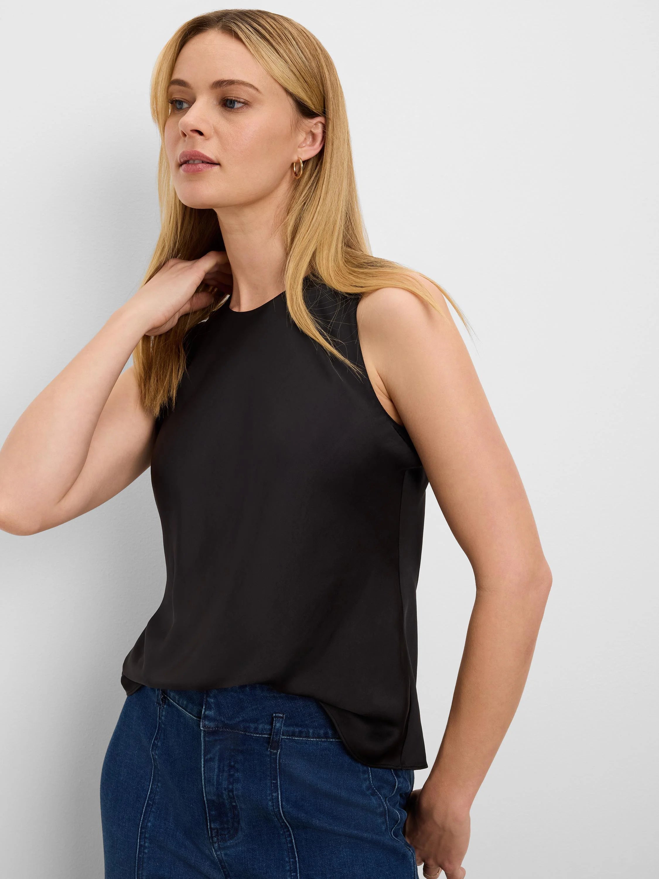 Day Gloss Woven Layering Tank