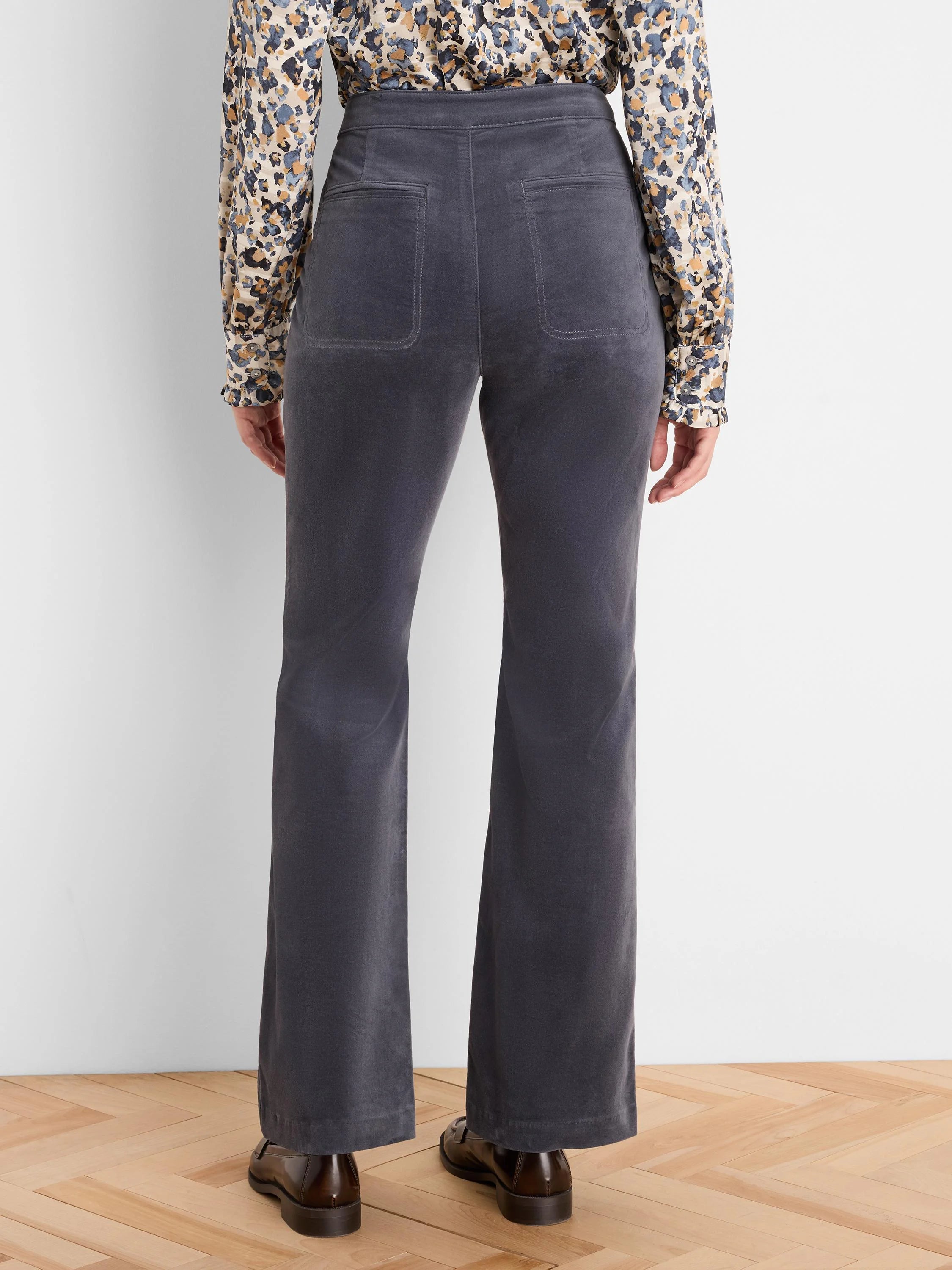 Berkeley Boot High Rise Velvet Pant