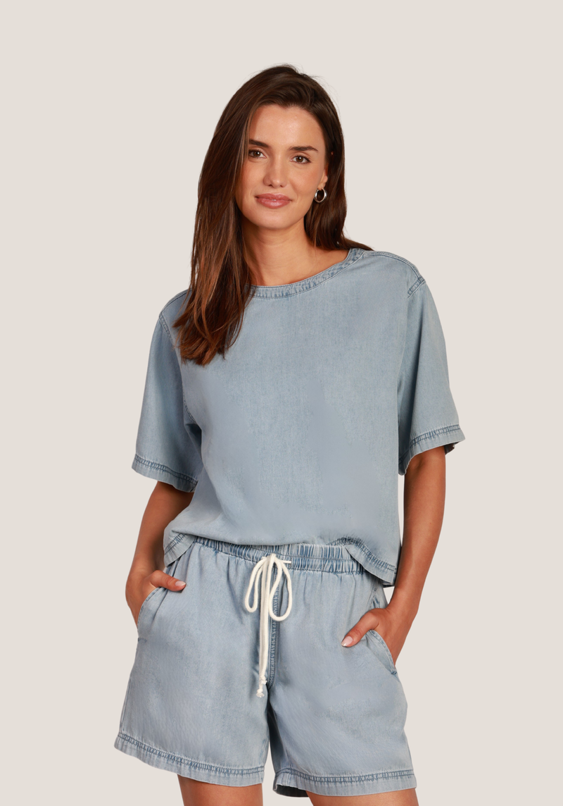 Button-Back Top