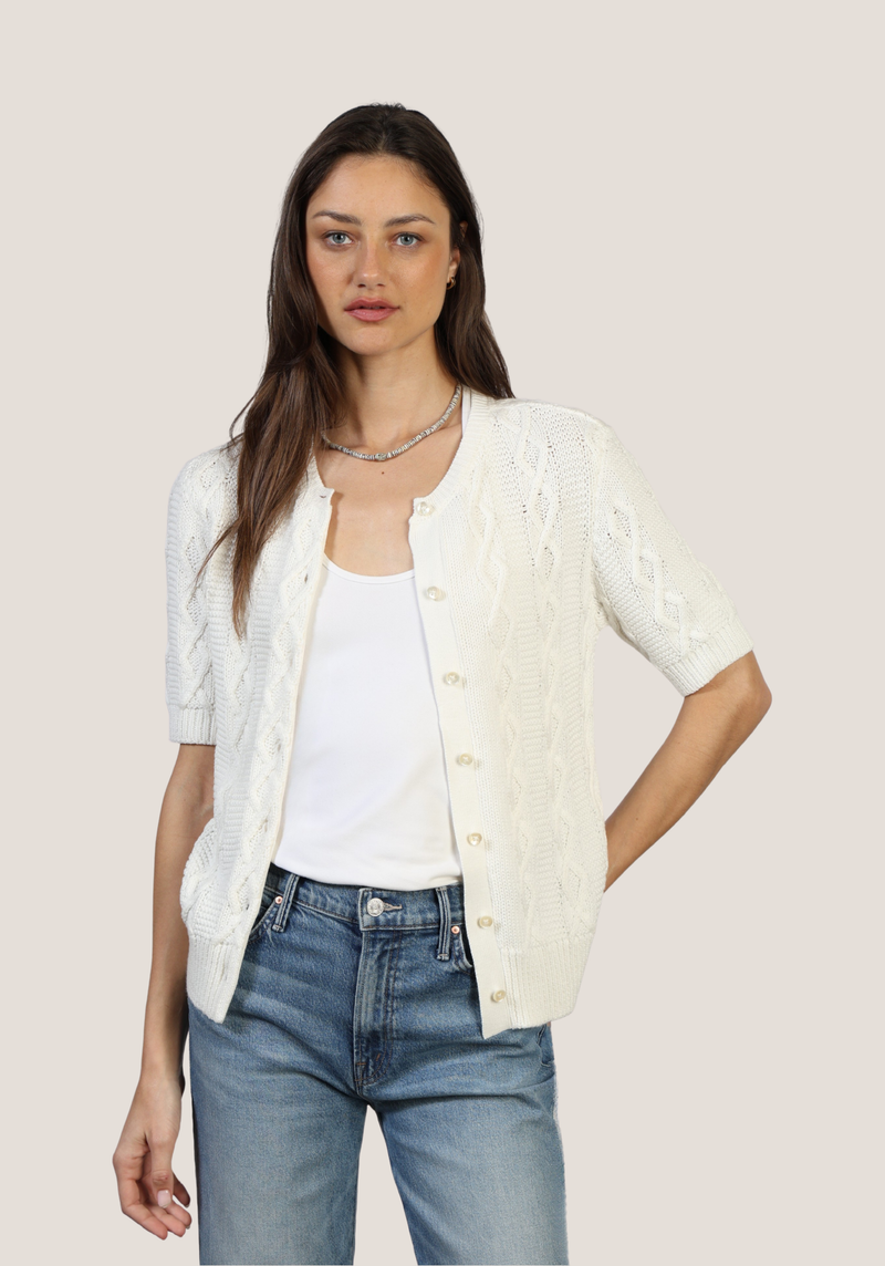 Cable-Knit Cardigan