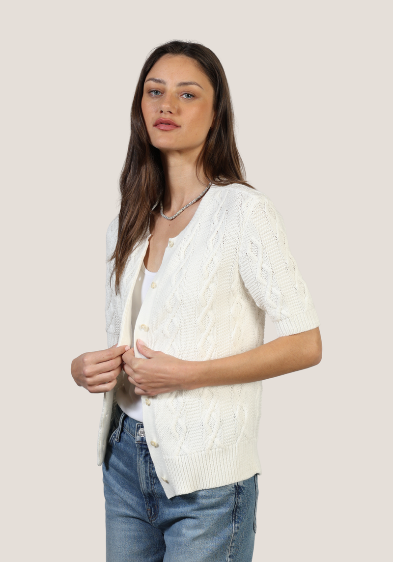 Cable-Knit Cardigan