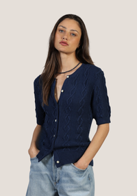 Cable-Knit Cardigan