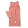 Hooded Towel + Wash Mitt Set Watermelon