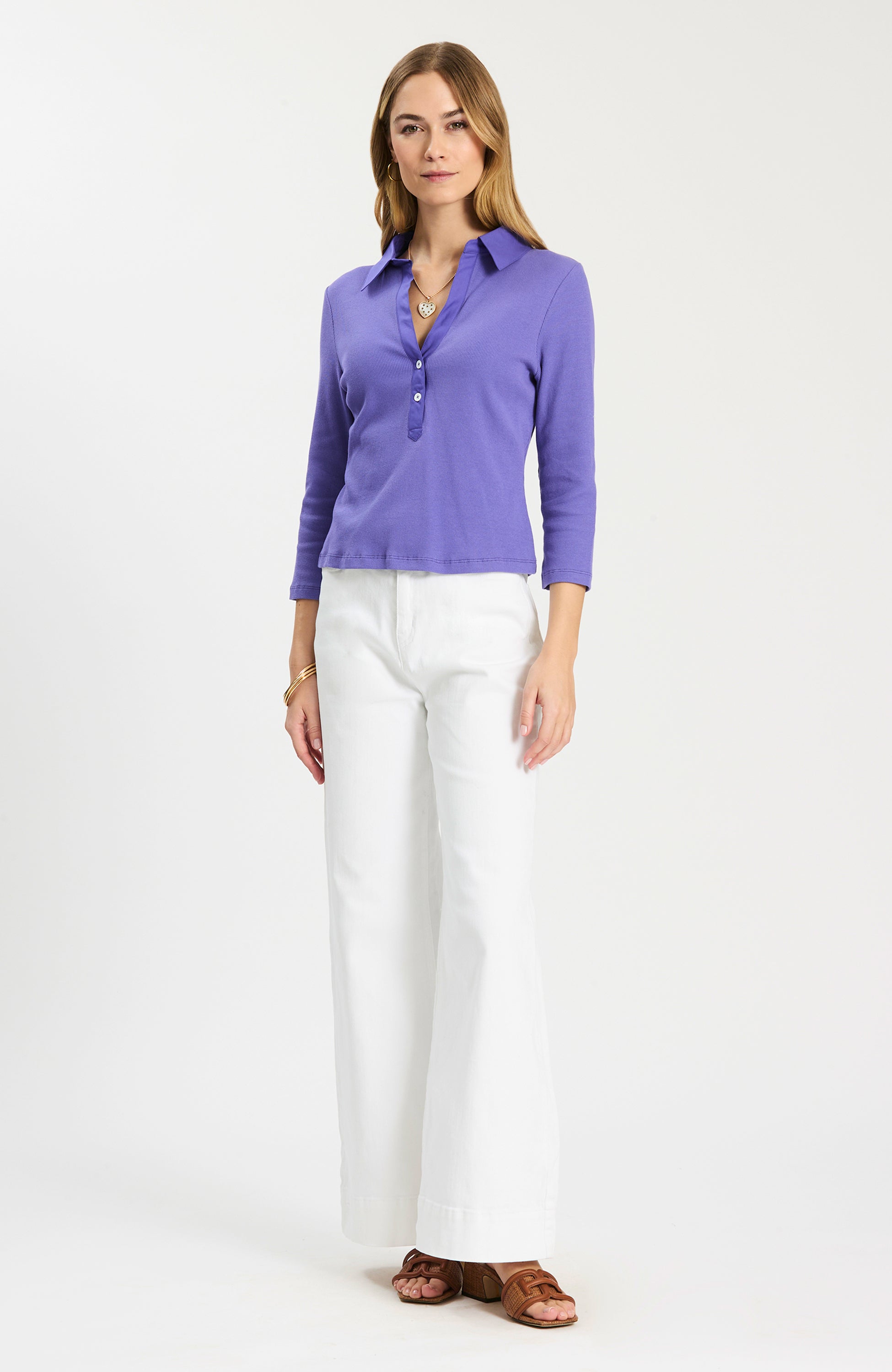 Poppy Ribbed Polo