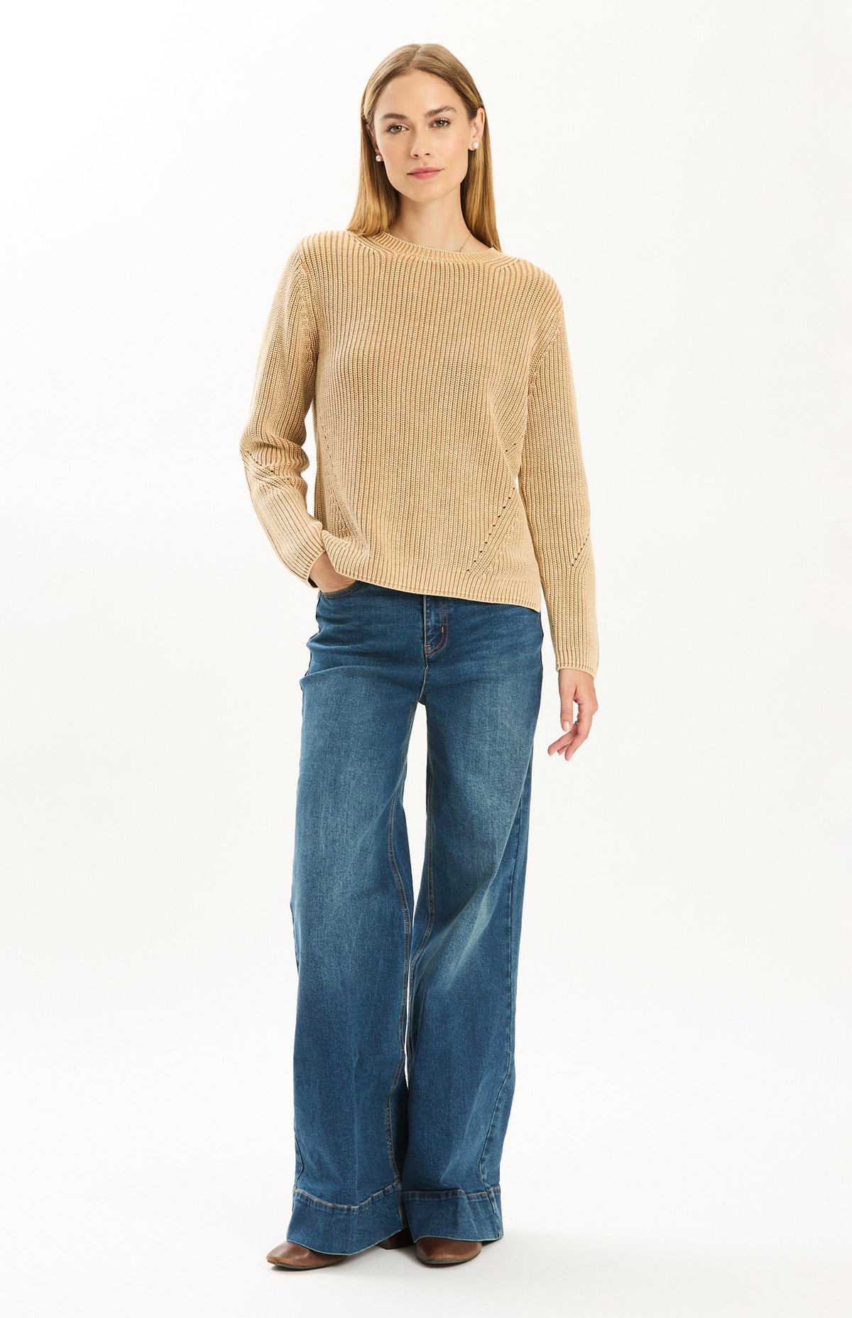 Mineral Wash Crew Neck Sweater