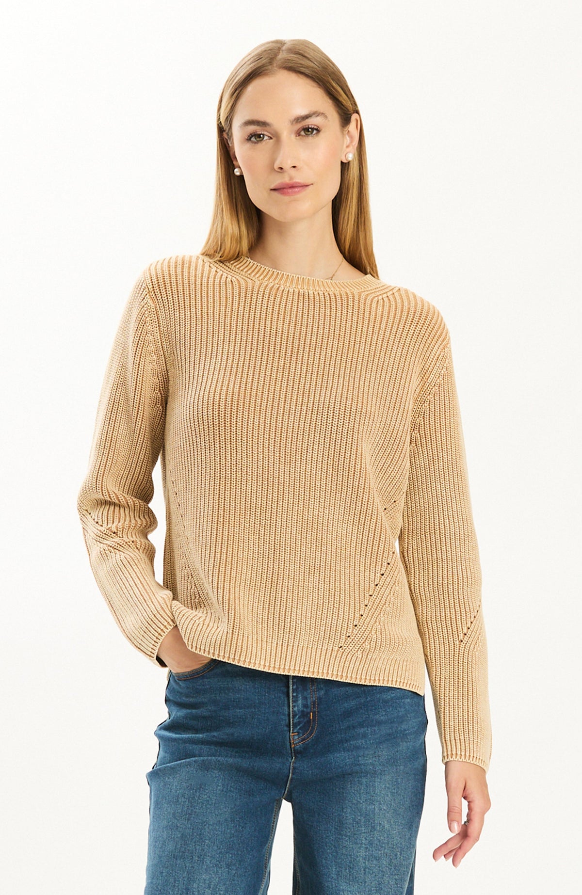 Mineral Wash Crew Neck Sweater