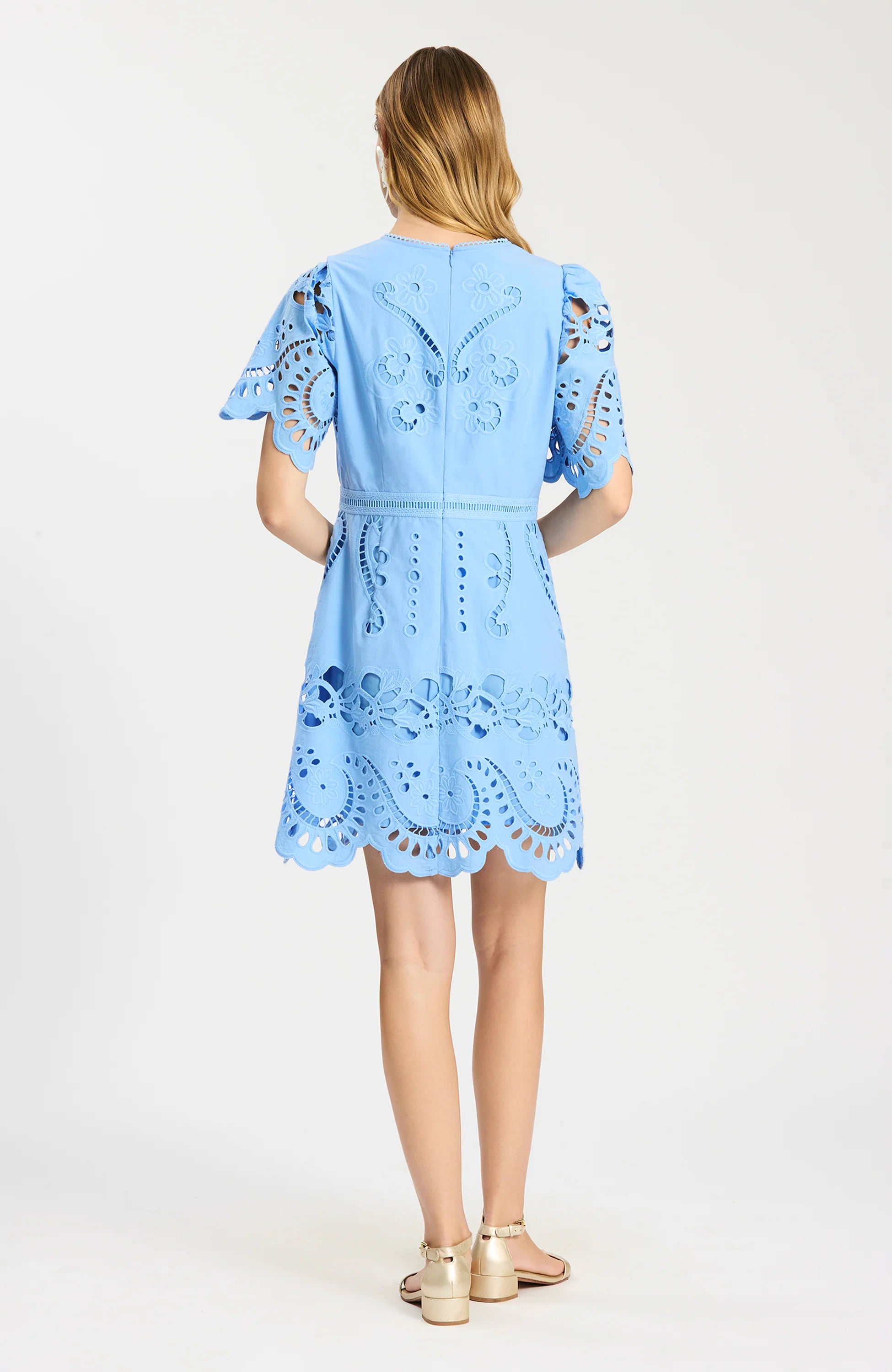 Lacy Open Embroidered Dress