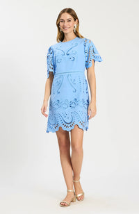 Lacy Open Embroidered Dress