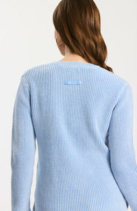 Mineral Wash V-Neck Sweater