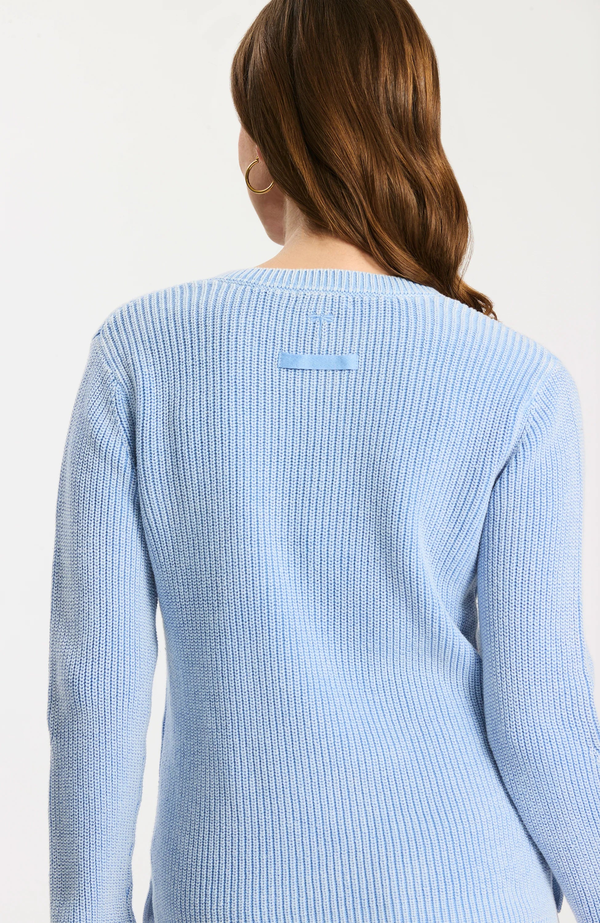 Mineral Wash V-Neck Sweater