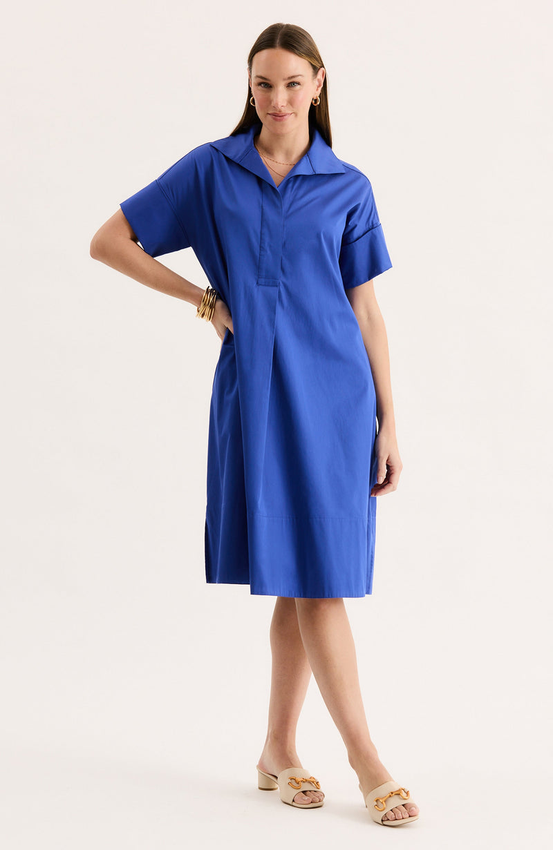 Addie Cotton Midi Shirtdress