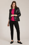 Taylor Vegan Leather Blazer