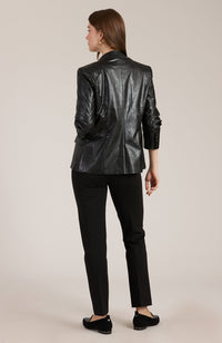 Taylor Vegan Leather Blazer