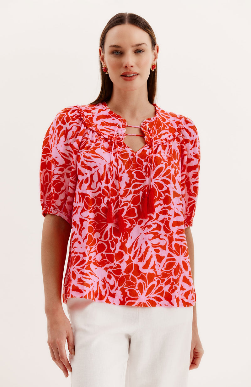 Margarita Linen Top