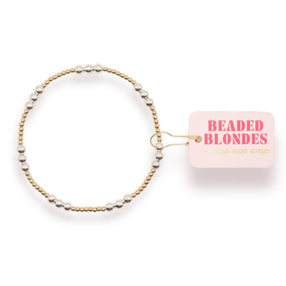 ILY Bracelet in Gold with Silver