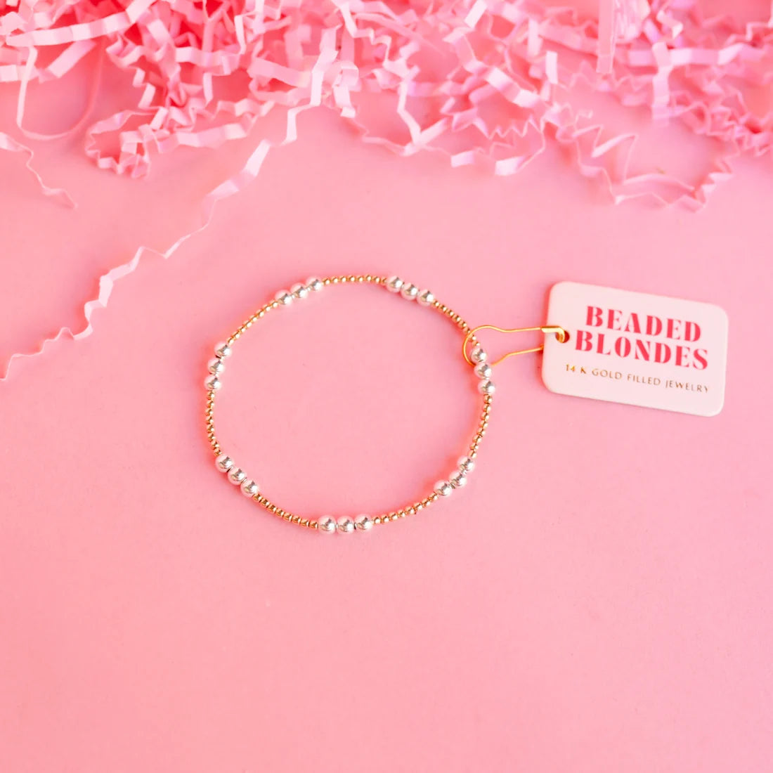 ILY Bracelet in Gold with Silver