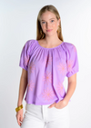 Embroidered Star Flower Top
