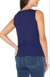 Sleeveless Boat Neck Top