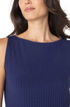 Sleeveless Boat Neck Top