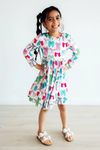 Long Sleeve Pocket Twirl Dress