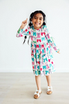 Long Sleeve Pocket Twirl Dress