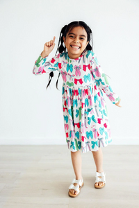 Long Sleeve Pocket Twirl Dress