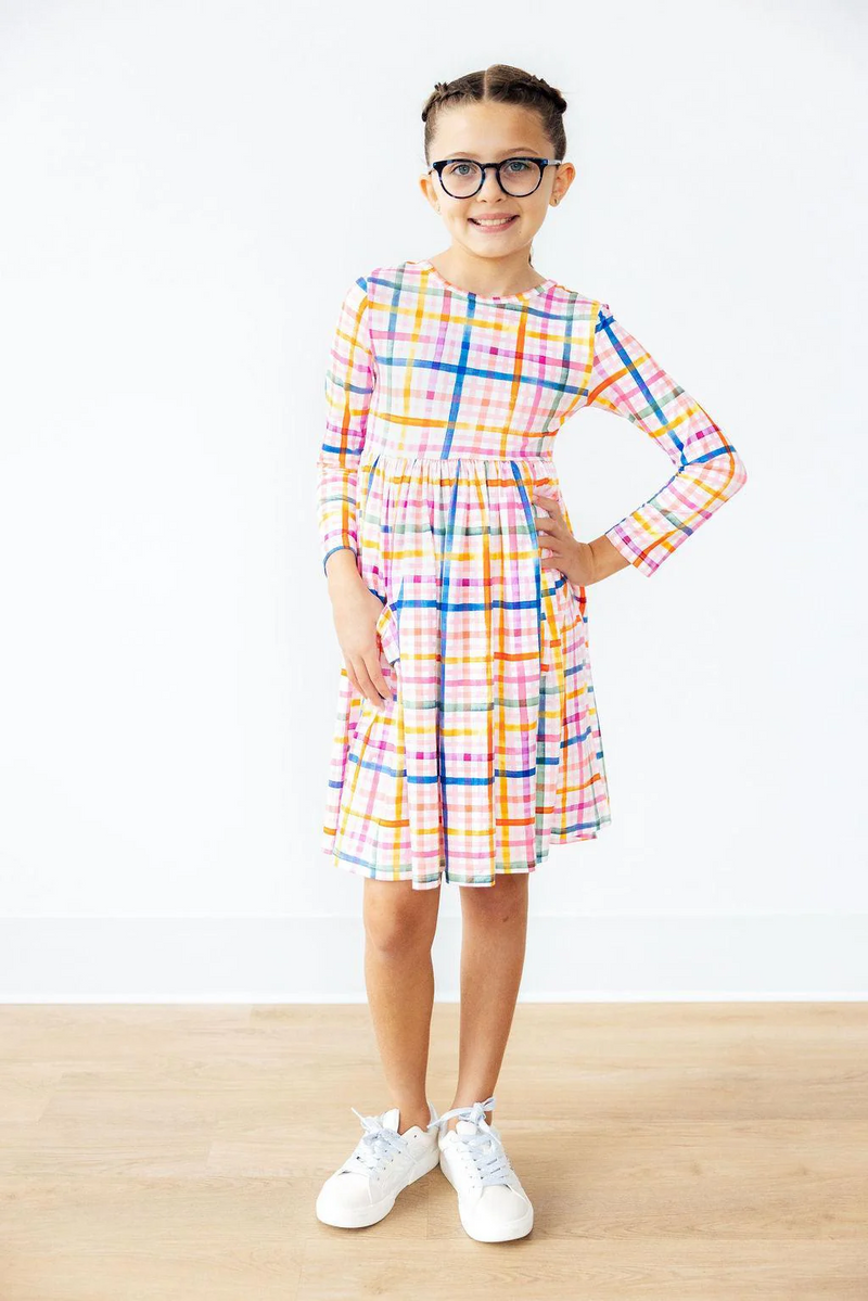 Long Sleeve Pocket Twirl Dress