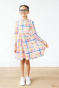 Long Sleeve Pocket Twirl Dress