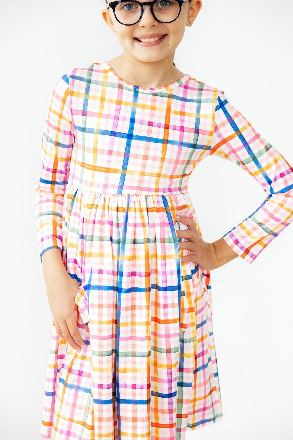 Long Sleeve Pocket Twirl Dress