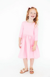 3/4 Sleeve Pocket Twirl Dress