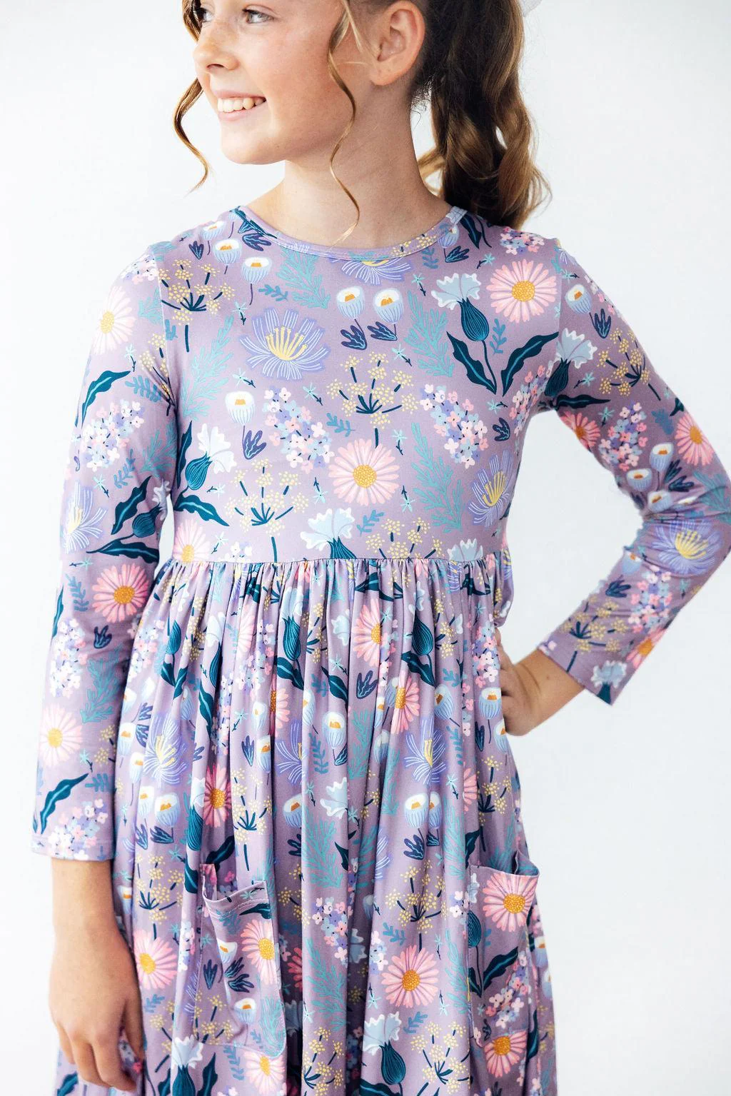 Long Sleeve Pocket Twirl Dress