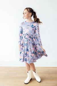 Long Sleeve Pocket Twirl Dress