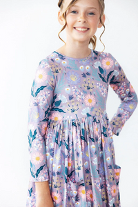 Long Sleeve Pocket Twirl Dress