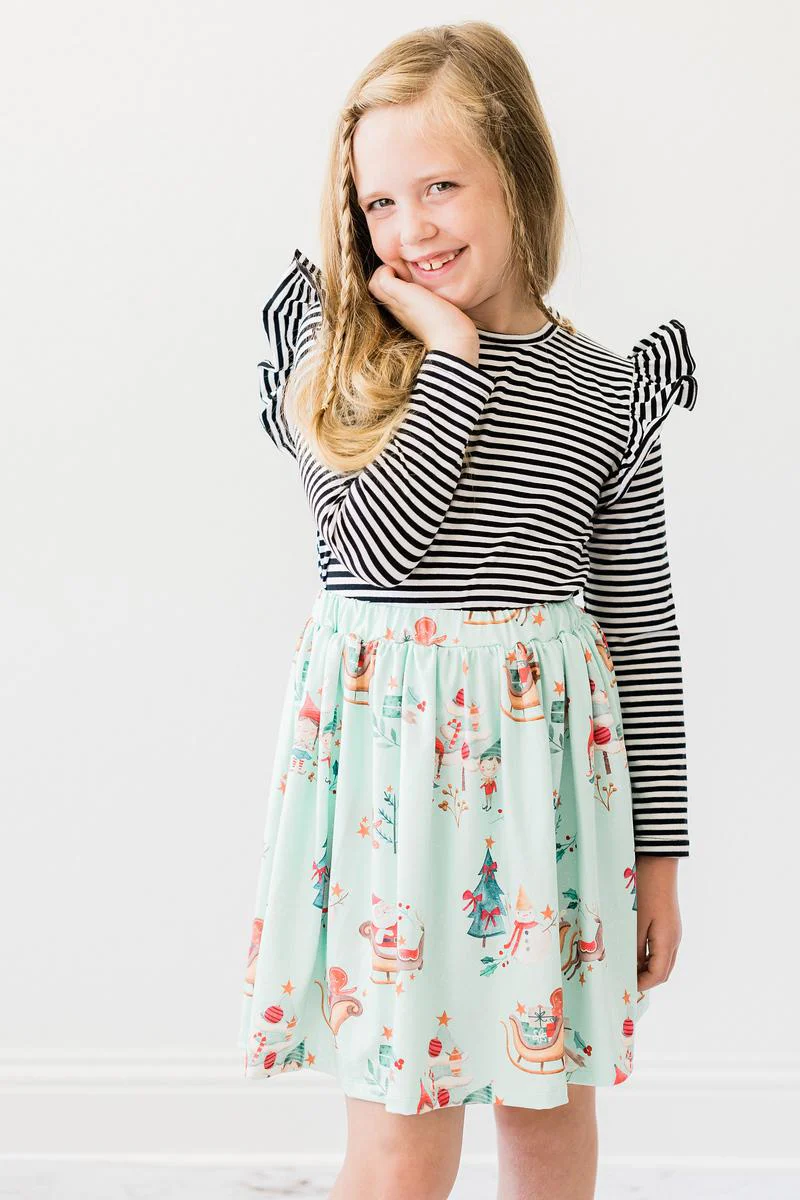 Long Sleeve Ruffle Tee
