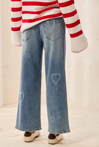 Sophia Curvy Printed Super Straight Ankle Jeans
