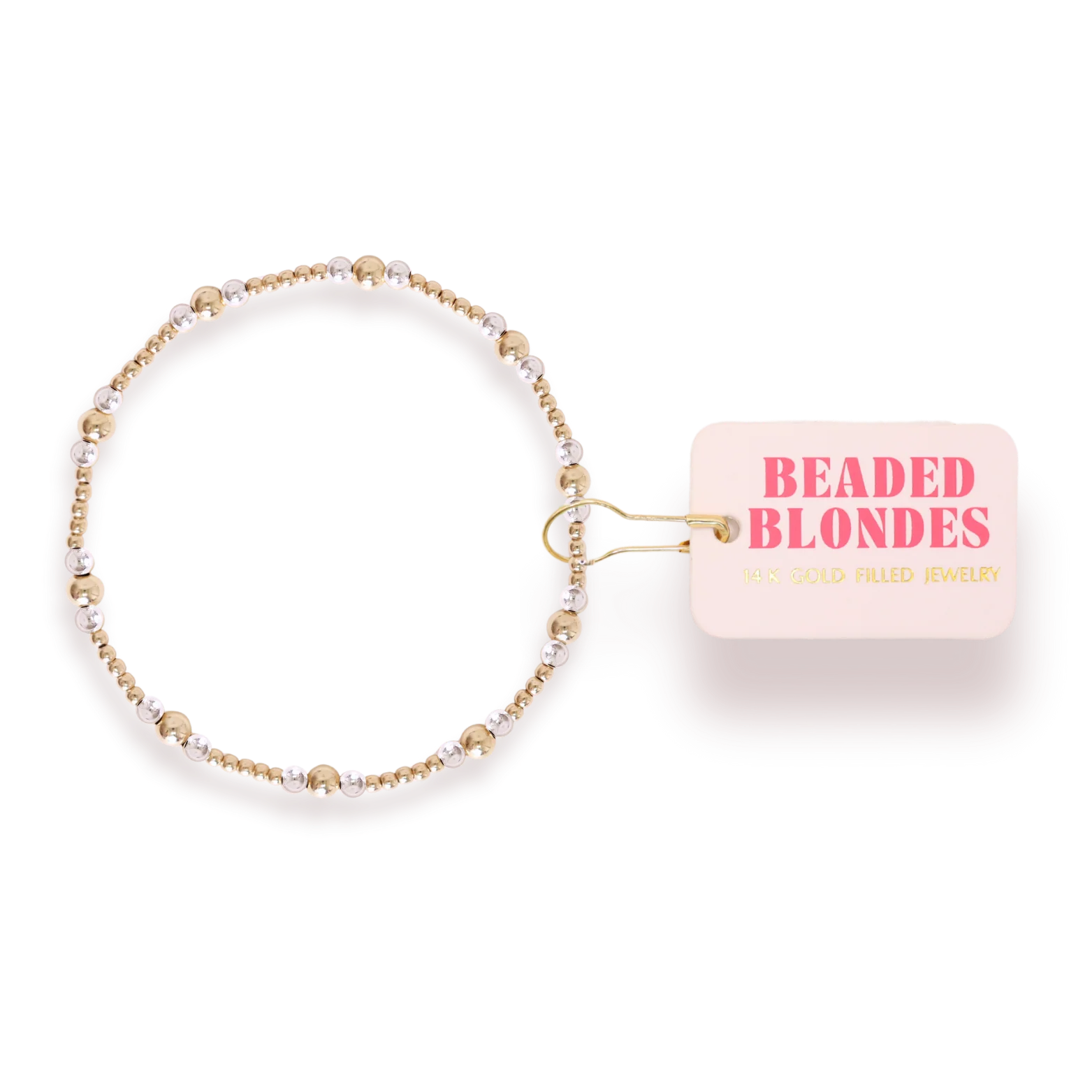 Dainty Sutton Bracelet in Gold with Silver Extended