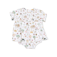 Smocked Ruffle Bubble with Skirt