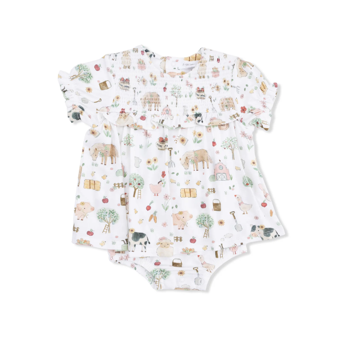 Smocked Ruffle Bubble with Skirt