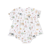 Smocked Ruffle Bubble with Skirt