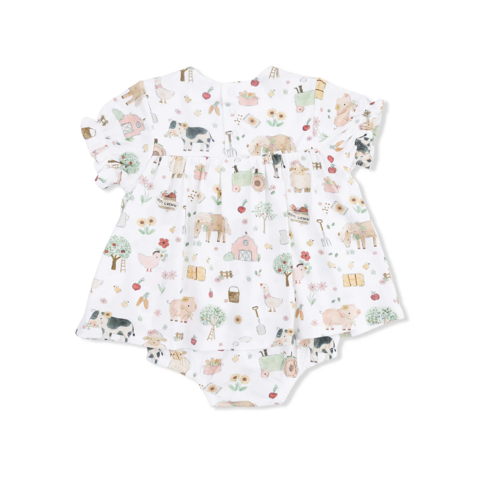 Smocked Ruffle Bubble with Skirt