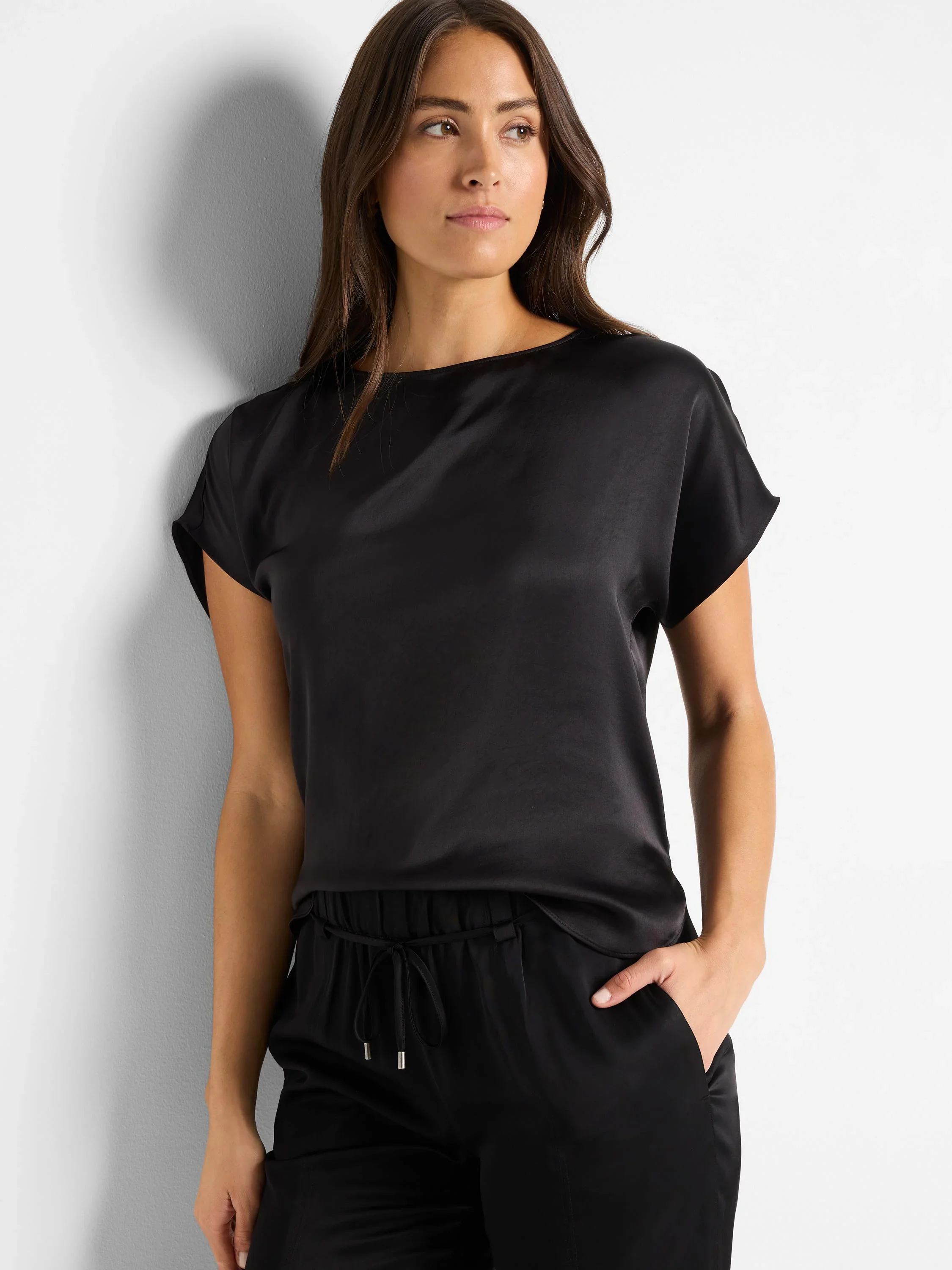 Day Gloss Woven Tee