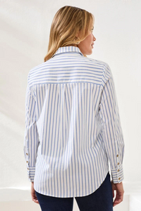 Classic Collared Striped Shirt