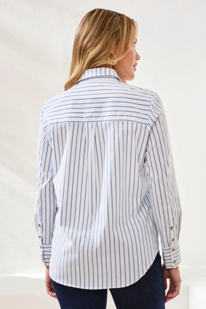 Classic Collared Striped Shirt