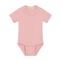 Ribbed Short Sleeve Bodysuit