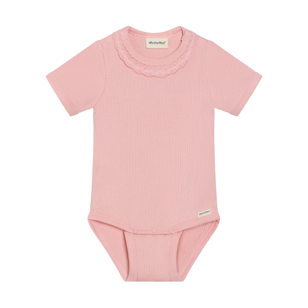 Ribbed Short Sleeve Bodysuit