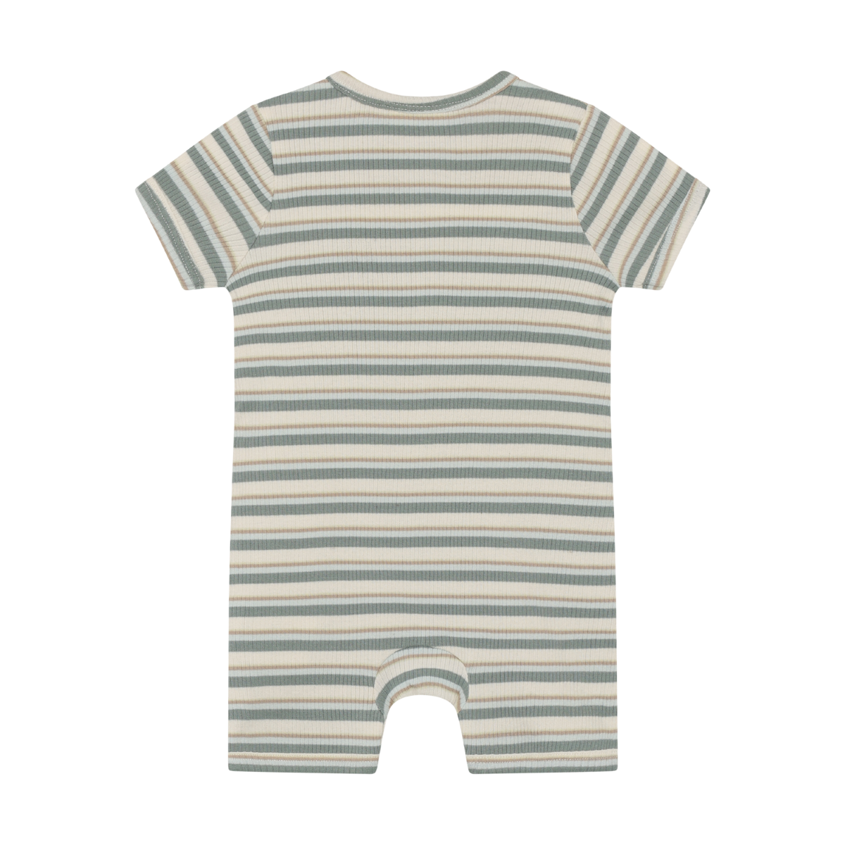 Ribbed Short Sleeve Romper