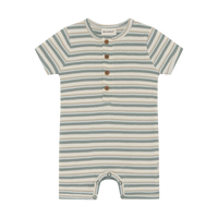 Ribbed Short Sleeve Romper