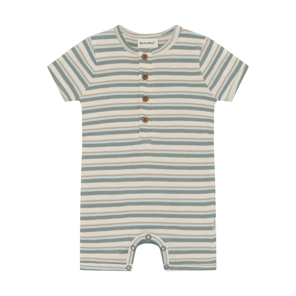 Ribbed Short Sleeve Romper